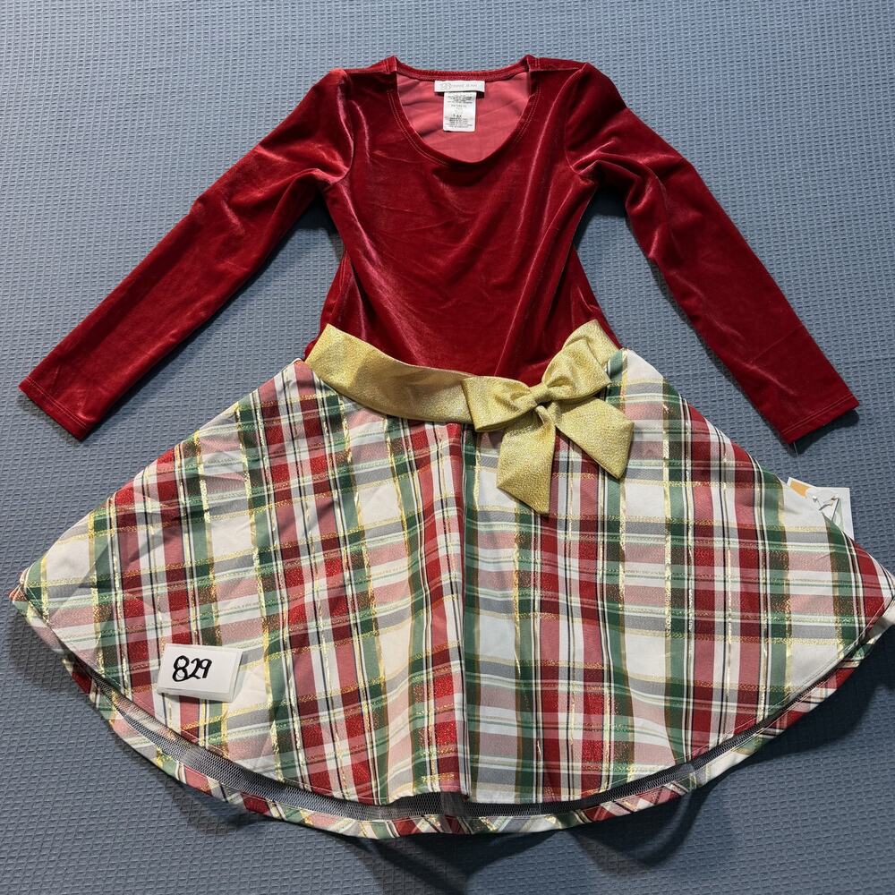Bonnie Jean Red‎ Girls Dress Sz 6X Brand New